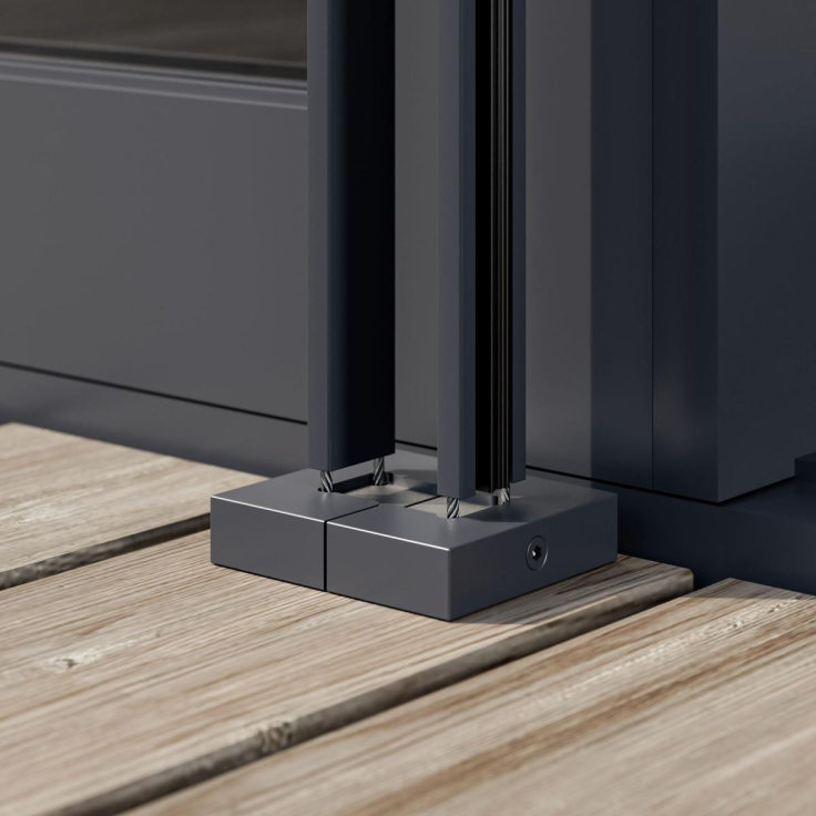 Mini-geleider met vloerbeugelbevestiging